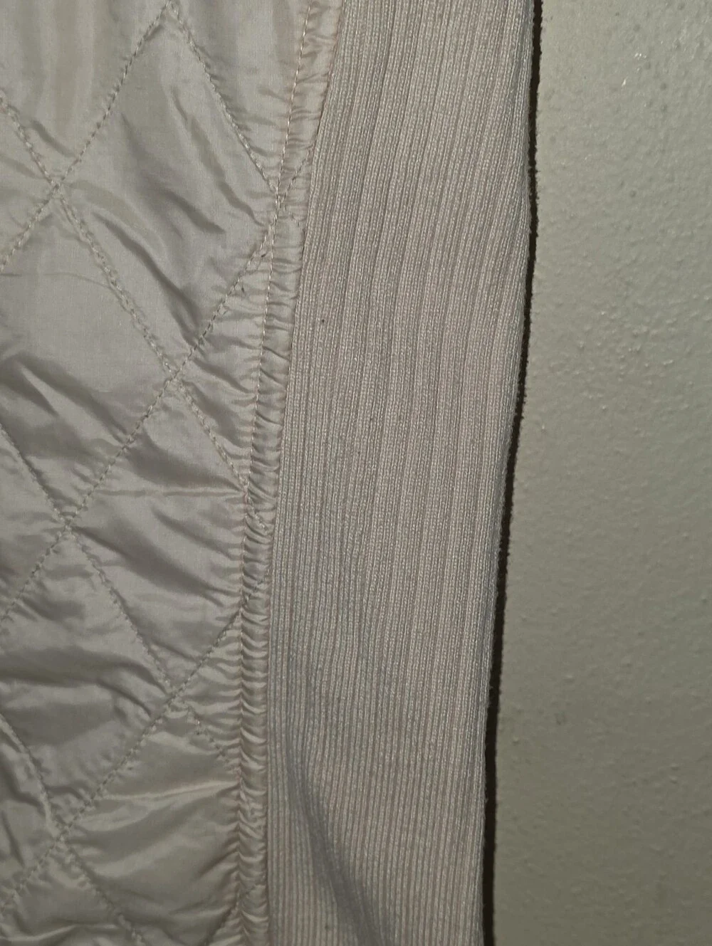 L.L. Bean Women's Quilted Sleeveless Vest in Cream - Picture 8 of 11